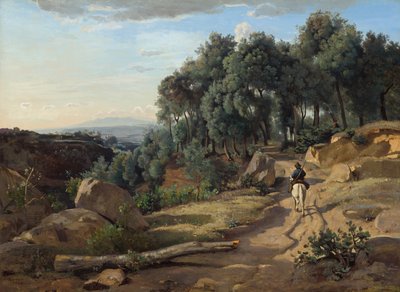 Eine Ansicht in der Nähe von Volterra von Jean Baptiste Camille Corot